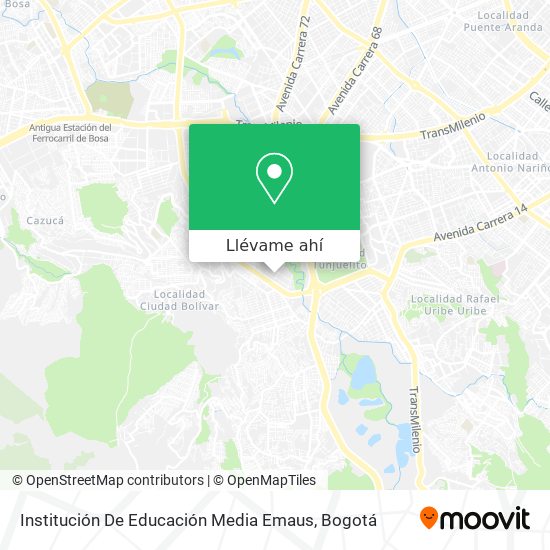 Mapa de Institución De Educación Media Emaus