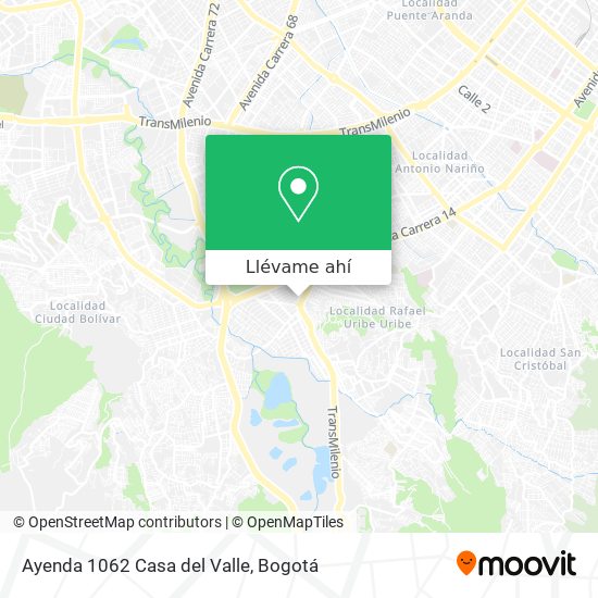 Mapa de Ayenda 1062 Casa del Valle