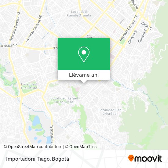 Mapa de Importadora Tiago
