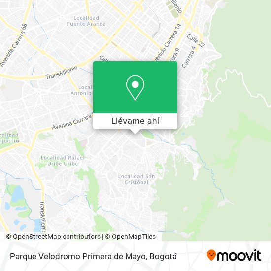 Mapa de Parque Velodromo Primera de Mayo