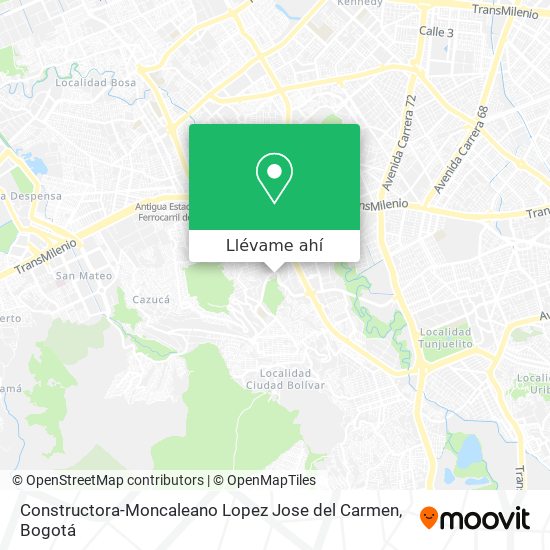 Mapa de Constructora-Moncaleano Lopez Jose del Carmen