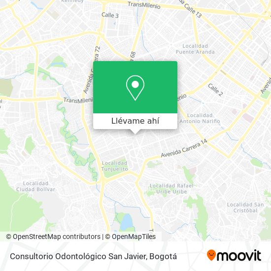 Mapa de Consultorio Odontológico San Javier