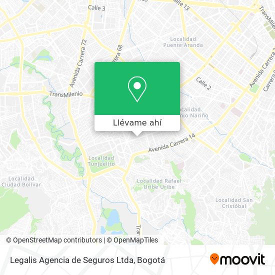 Mapa de Legalis Agencia de Seguros Ltda