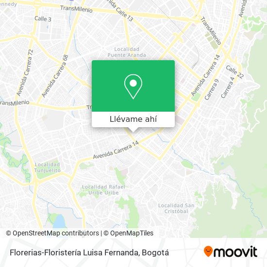 Mapa de Florerias-Floristería Luisa Fernanda