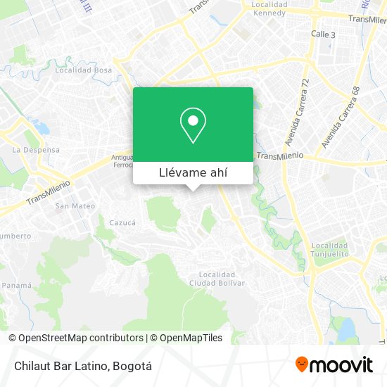 Mapa de Chilaut Bar Latino