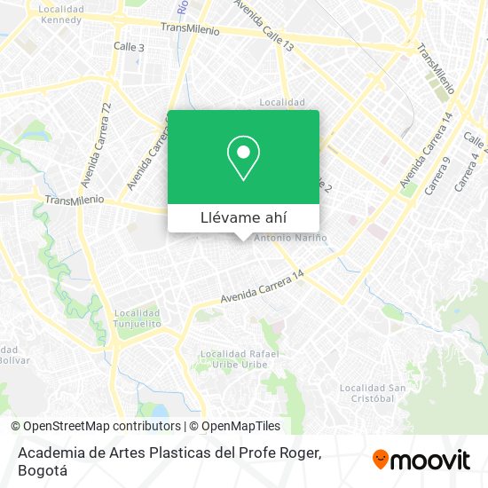 Mapa de Academia de Artes Plasticas del Profe Roger