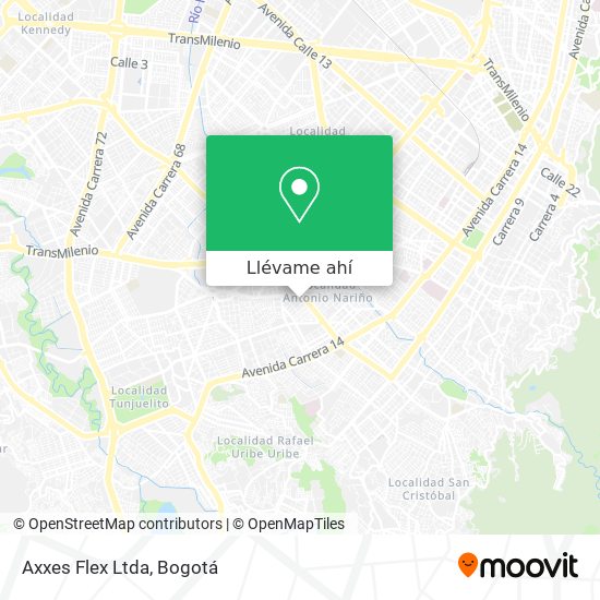 Mapa de Axxes Flex Ltda