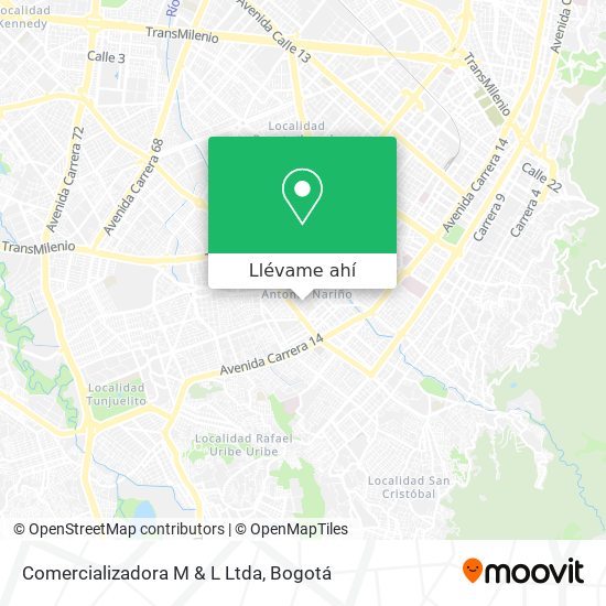 Mapa de Comercializadora M & L Ltda