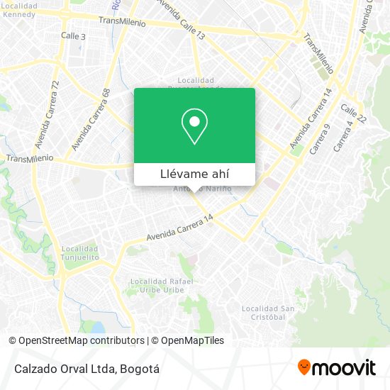 Mapa de Calzado Orval Ltda