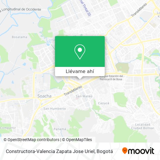 Mapa de Constructora-Valencia Zapata Jose Uriel
