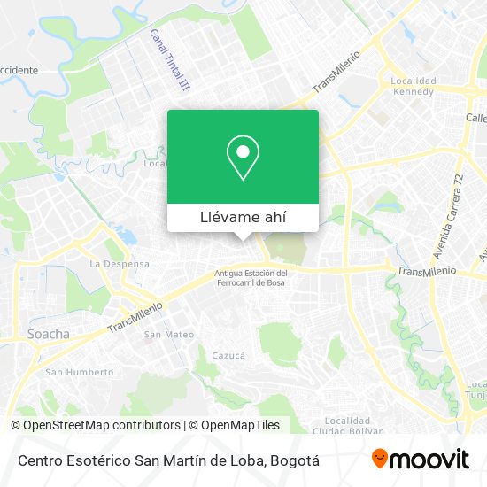 Mapa de Centro Esotérico San Martín de Loba