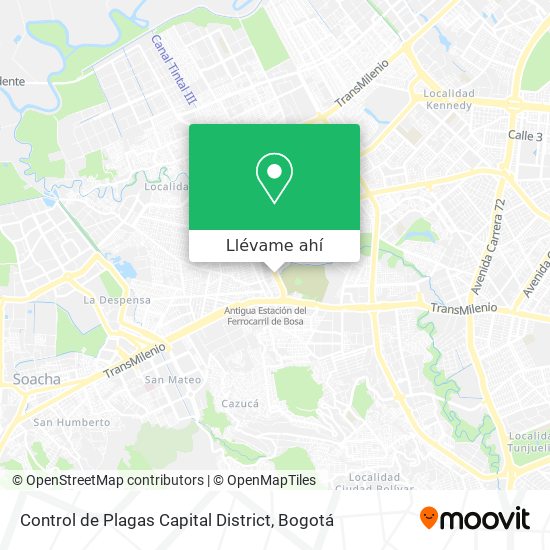 Mapa de Control de Plagas Capital District