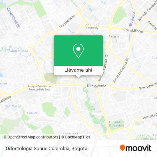 Mapa de Odontología Sonríe Colombia