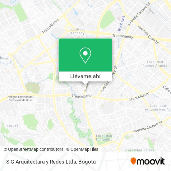 Mapa de S G Arquitectura y Redes Ltda