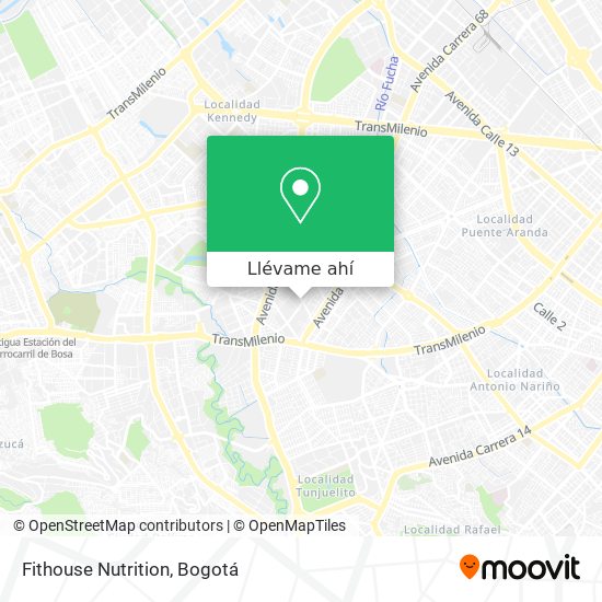 Mapa de Fithouse Nutrition