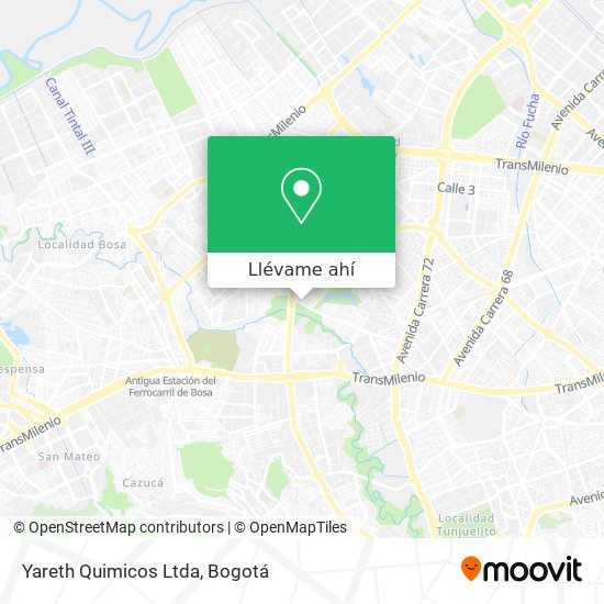 Mapa de Yareth Quimicos Ltda