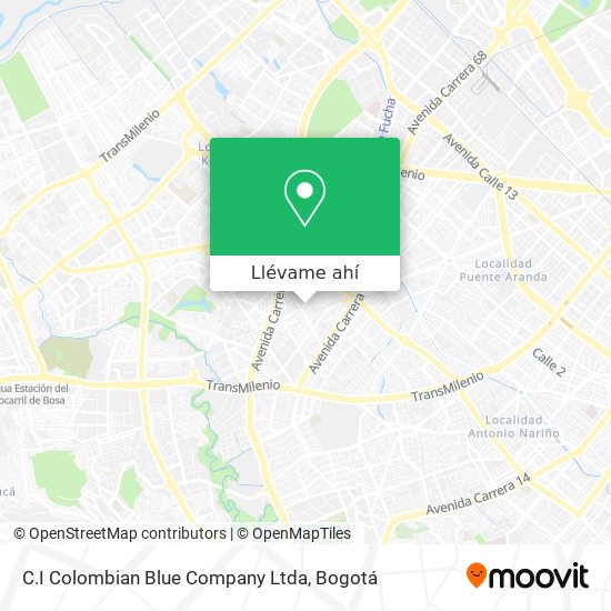 Mapa de C.I Colombian Blue Company Ltda