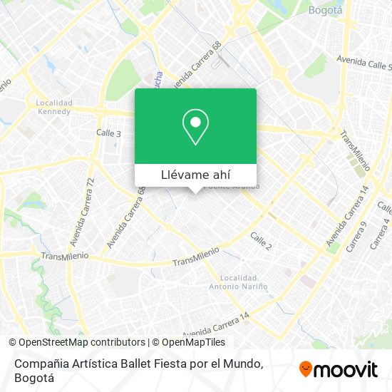 Mapa de Compañia Artística Ballet Fiesta por el Mundo