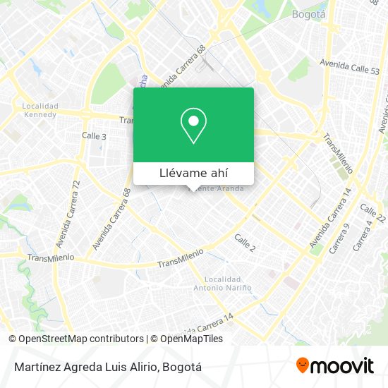 Mapa de Martínez Agreda Luis Alirio