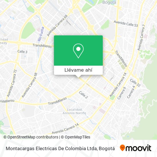 Mapa de Montacargas Electricas De Colombia Ltda