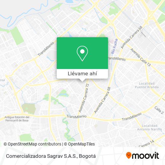 Mapa de Comercializadora Sagrav S.A.S.