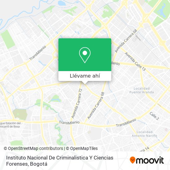 Mapa de Instituto Nacional De Criminalistica Y Ciencias Forenses
