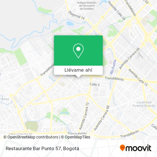 Mapa de Restaurante Bar Punto 57