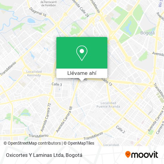 Mapa de Oxicortes Y Laminas Ltda