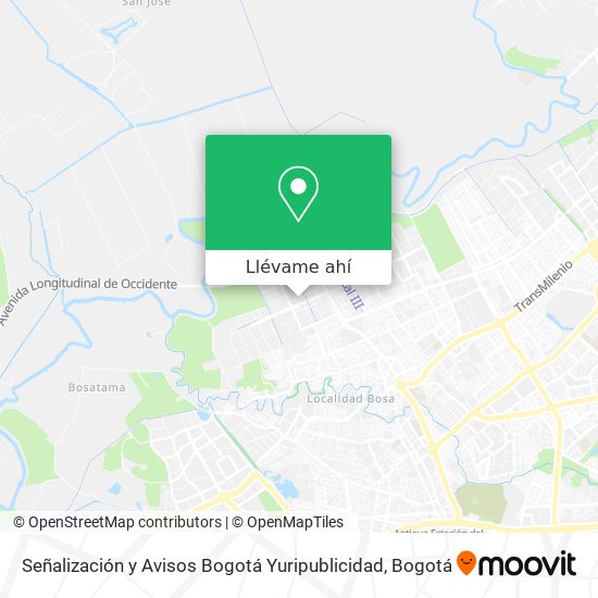 Mapa de Señalización y Avisos Bogotá Yuripublicidad