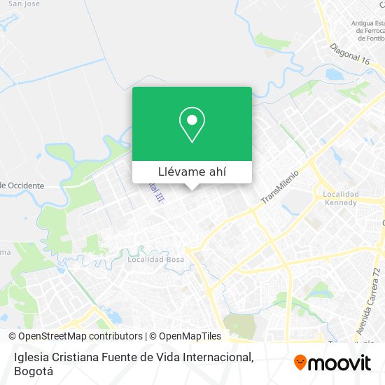 Mapa de Iglesia Cristiana Fuente de Vida Internacional