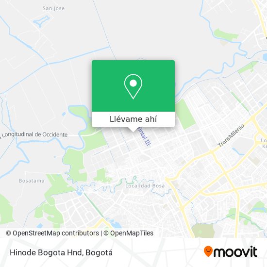 Mapa de Hinode Bogota Hnd