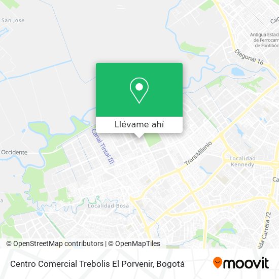 Mapa de Centro Comercial Trebolis El Porvenir