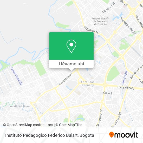 Mapa de Instituto Pedagogico Federico Balart