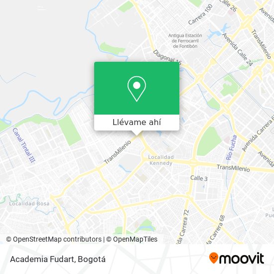 Mapa de Academia Fudart