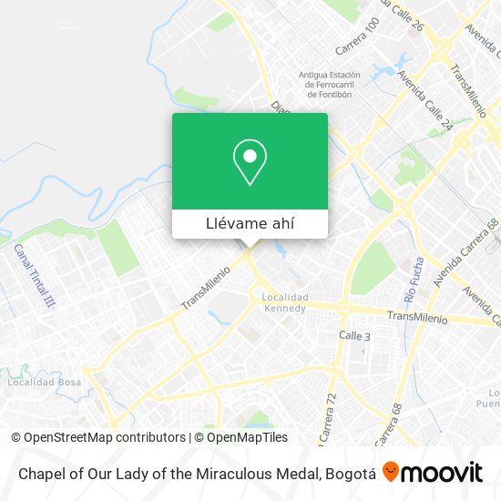 Mapa de Chapel of Our Lady of the Miraculous Medal