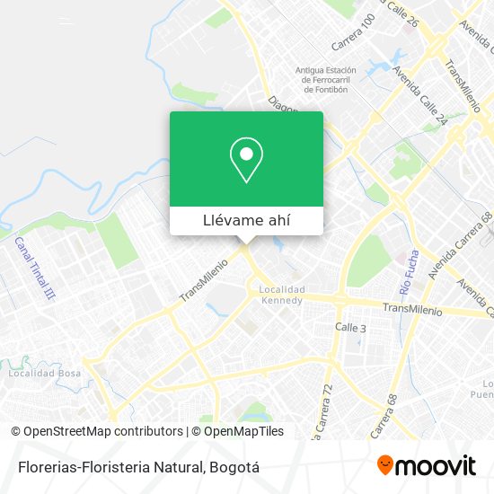 Mapa de Florerias-Floristeria Natural
