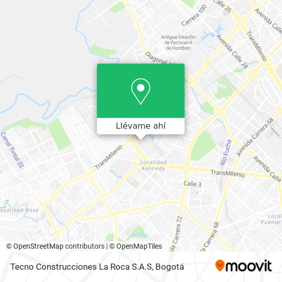 Mapa de Tecno Construcciones La Roca S.A.S