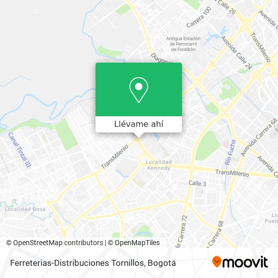 Mapa de Ferreterias-Distribuciones Tornillos