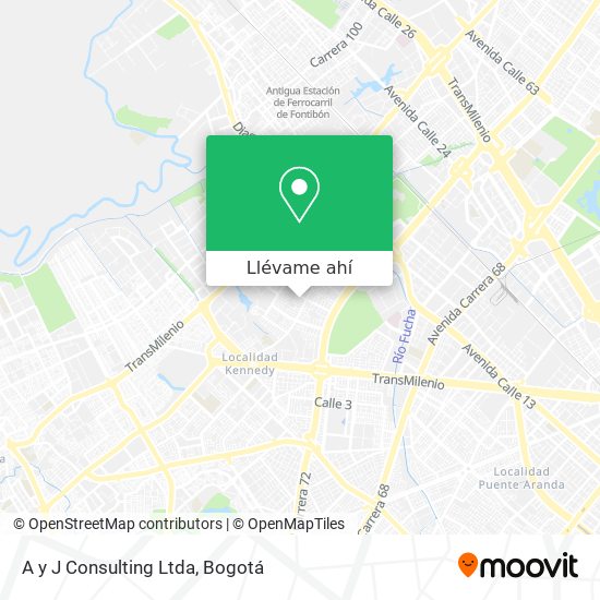 Mapa de A y J Consulting Ltda