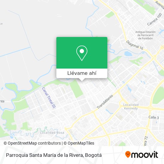 Mapa de Parroquia Santa María de la Rivera