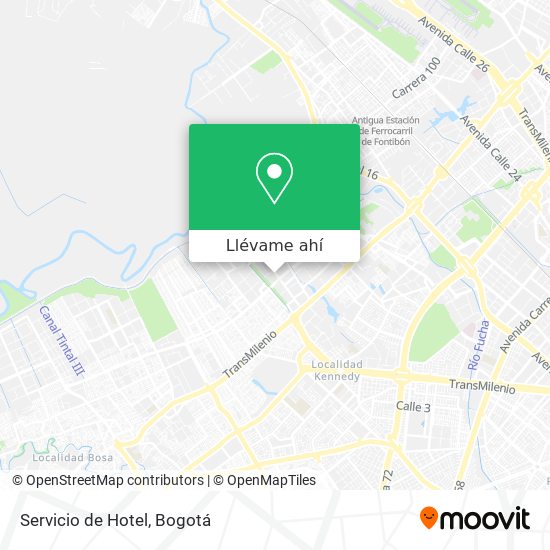 Mapa de Servicio de Hotel