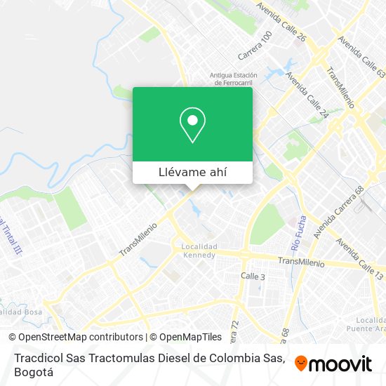 Mapa de Tracdicol Sas Tractomulas Diesel de Colombia Sas