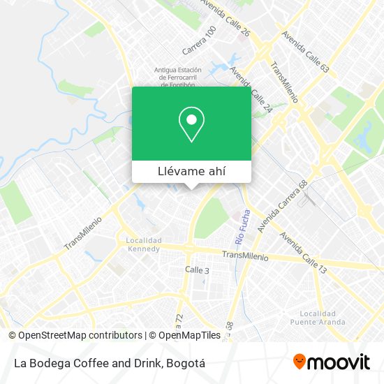 Mapa de La Bodega Coffee and Drink