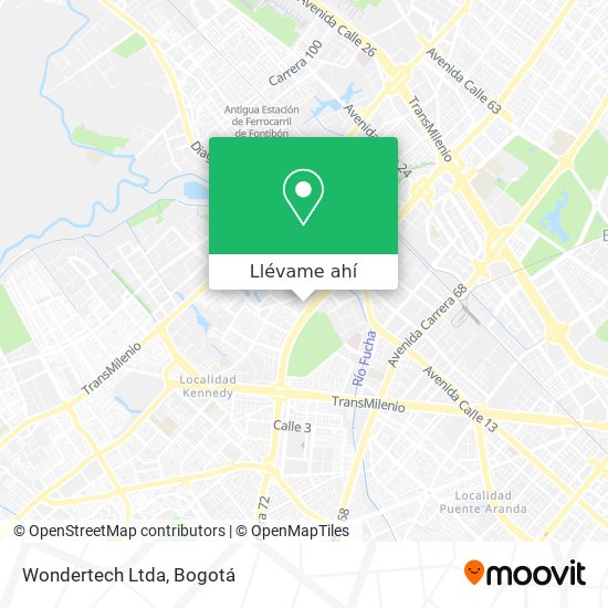 Mapa de Wondertech Ltda