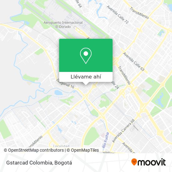 Mapa de Gstarcad Colombia