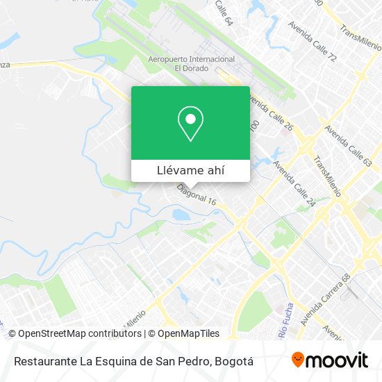 Mapa de Restaurante La Esquina de San Pedro