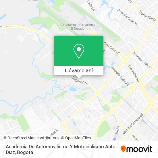 Mapa de Academia De Automovilismo Y Motociclismo Auto Díaz