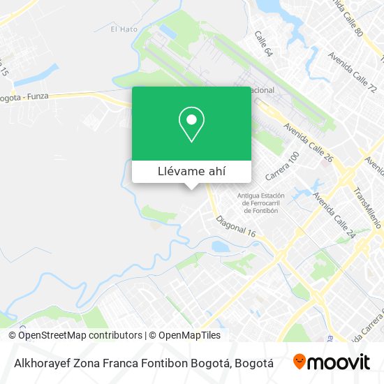 Mapa de Alkhorayef Zona Franca Fontibon Bogotá