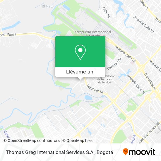 Mapa de Thomas Greg International Services S.A.