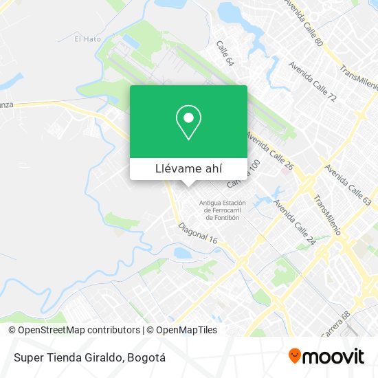 Mapa de Super Tienda Giraldo